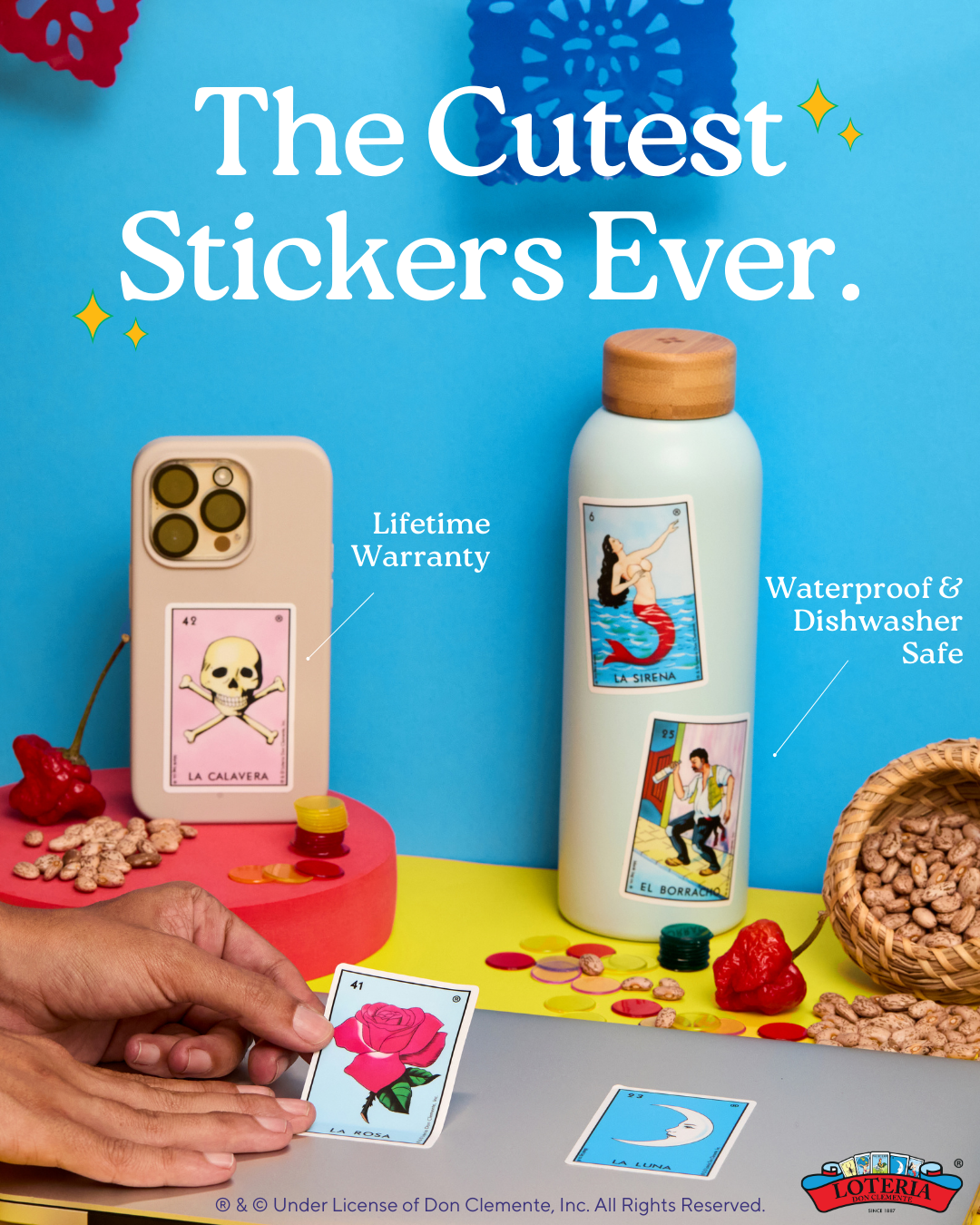 Loteria® Waterproof Sticker - El Diablito