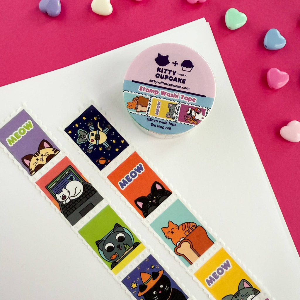 Cat Stamp Washi Tape