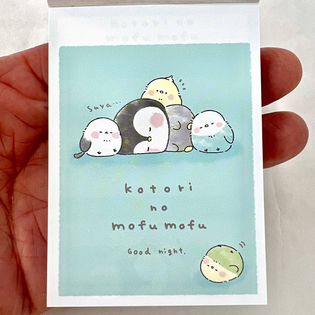 Birds kotori no mufu mofu Mini Notepad