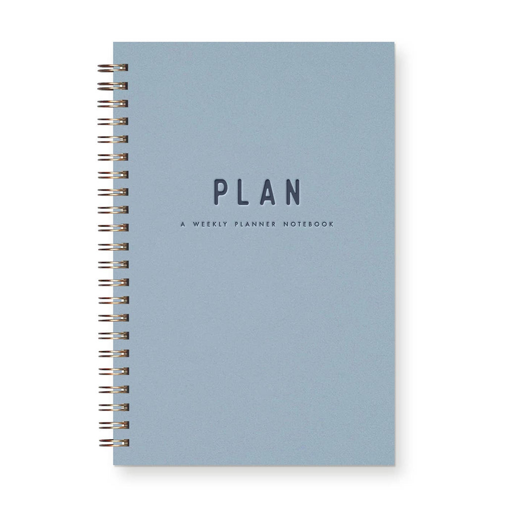 Simple Plan Undated Weekly Planner Journal : Sky Blue