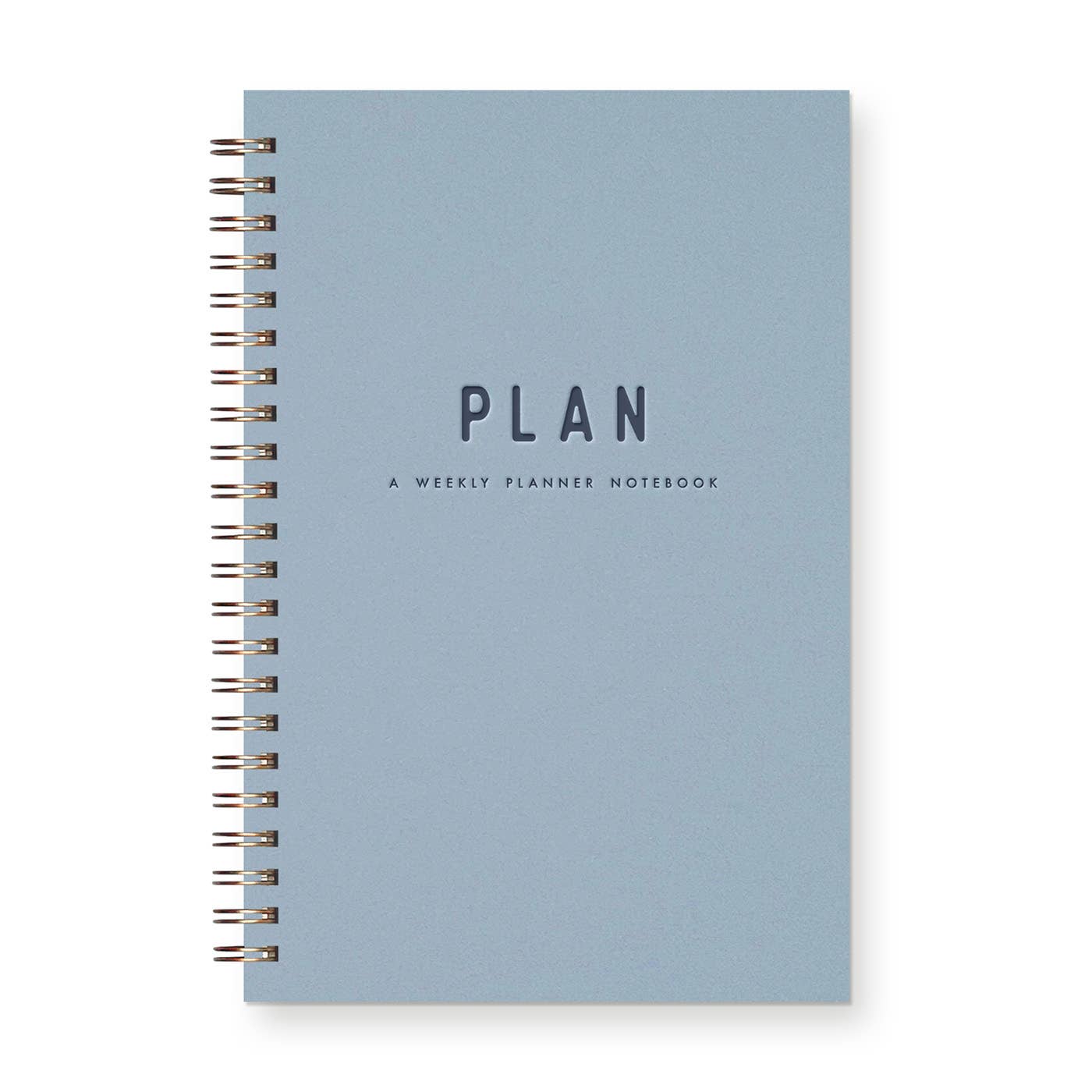 Simple Plan Undated Weekly Planner Journal : Sky Blue