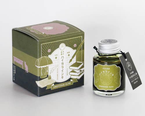 Teranishi Guitar Taisho Roman Haikara Fountain Pen Ink -  40 ml