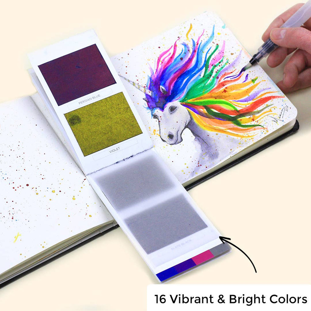 Original Colorsheets - 16 Handmade Watercolors