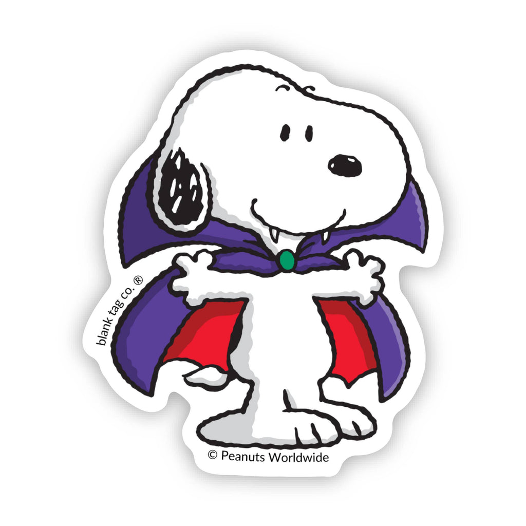 Peanuts® Waterproof Sticker - Vampire Snoopy