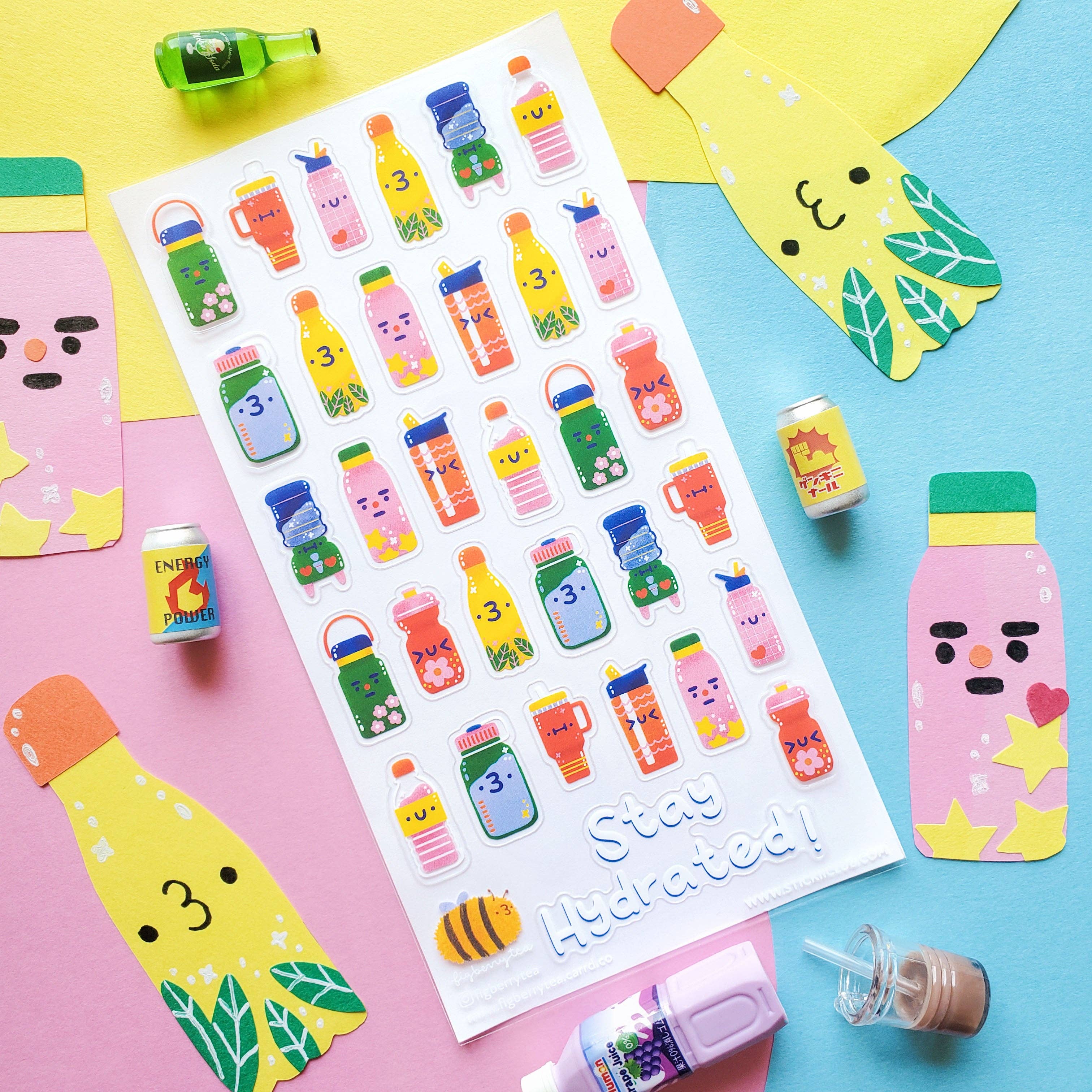 Stay Hydrated Sticker Sheet