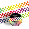 Rainbow Checkerboard Washi Tape