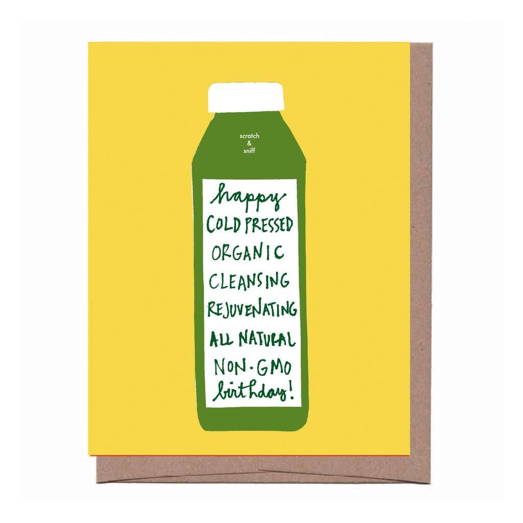 Scratch & Sniff Cold Pressed Birthday Greeting Card