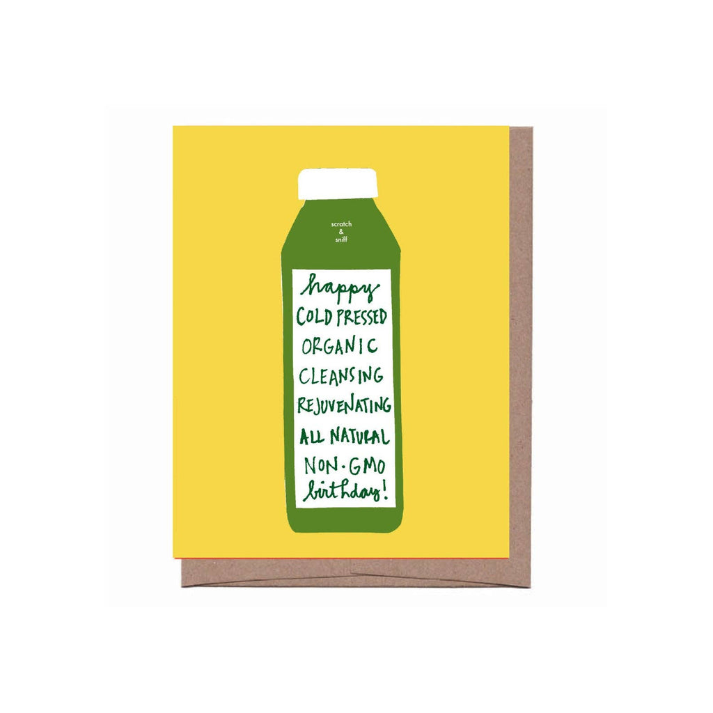 Scratch & Sniff Cold Pressed Birthday Greeting Card