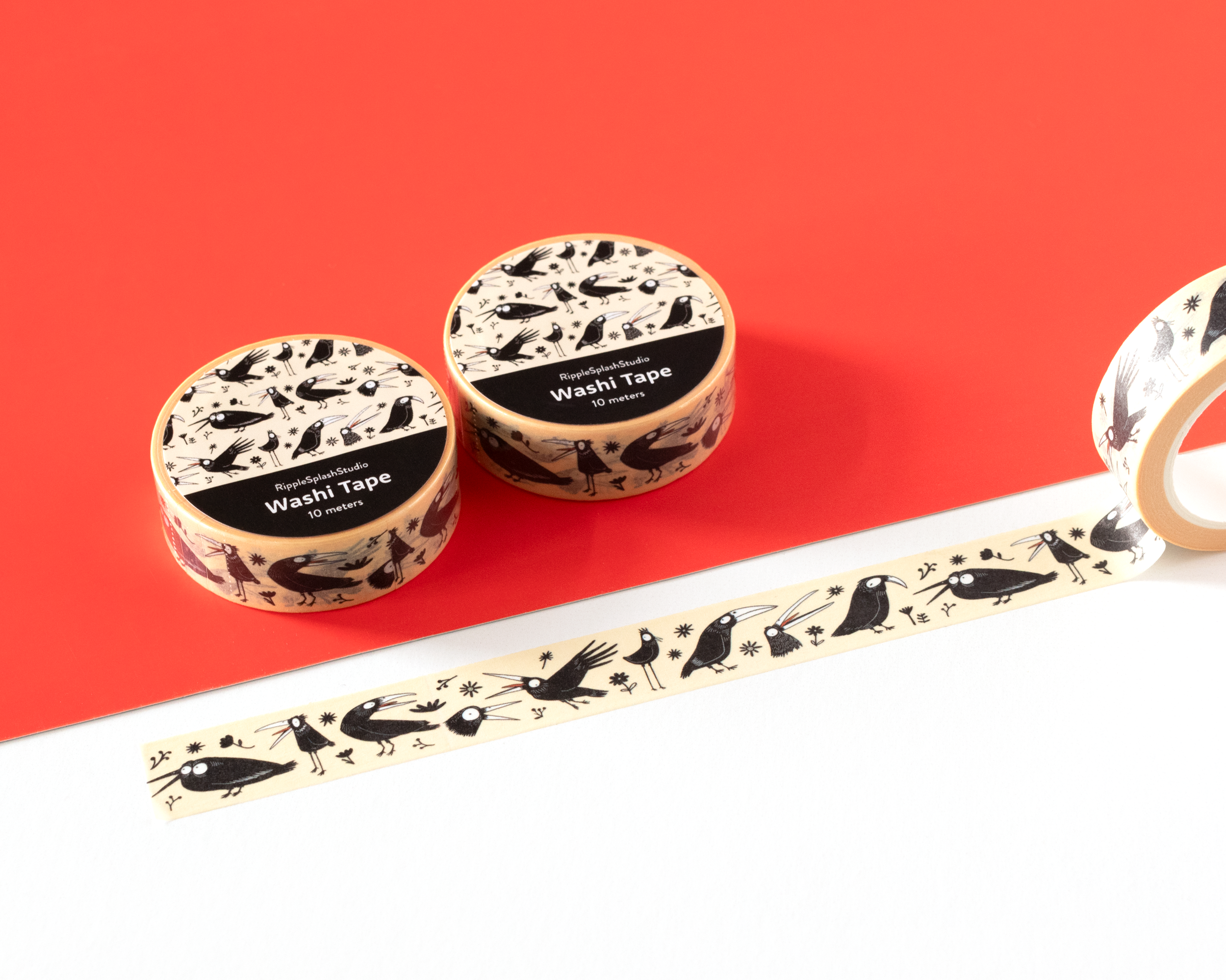 Crow Pattern Washi Tape
