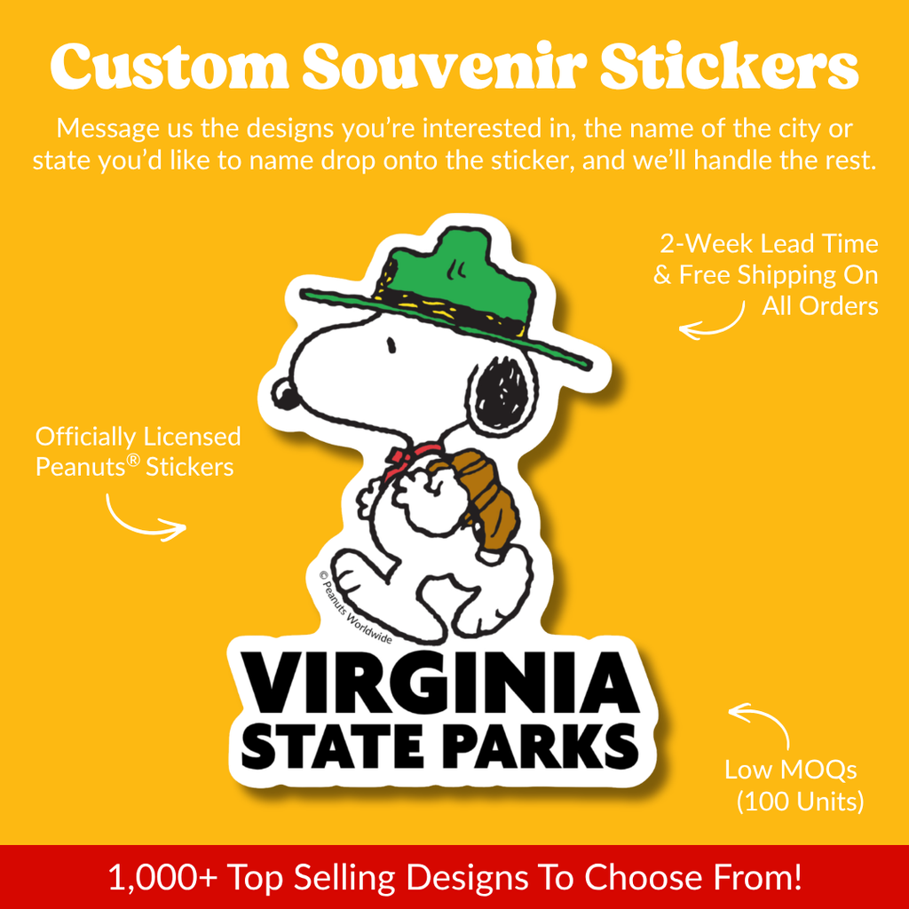 Peanuts® Waterproof Sticker - Witch Woodstock