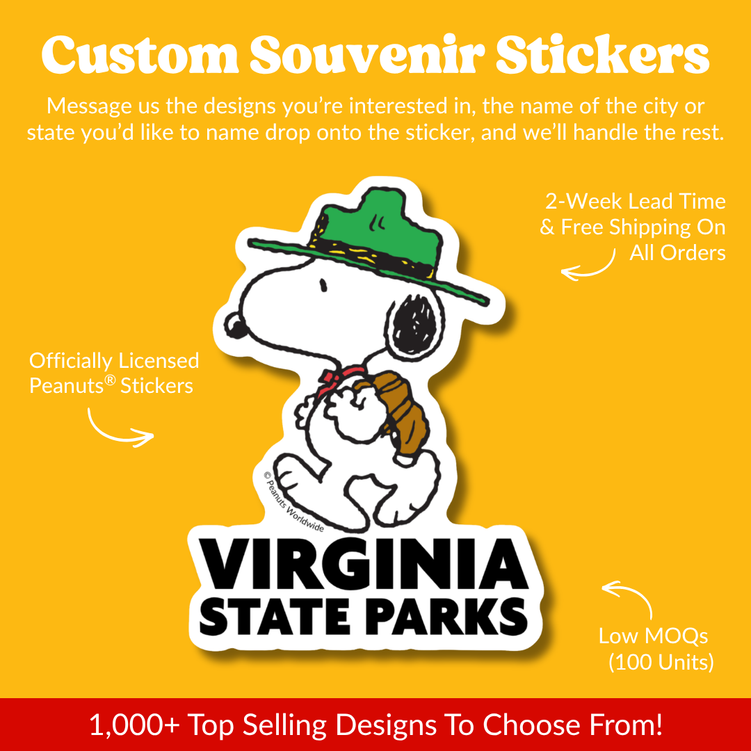 Peanuts® Waterproof Sticker - Witch Woodstock