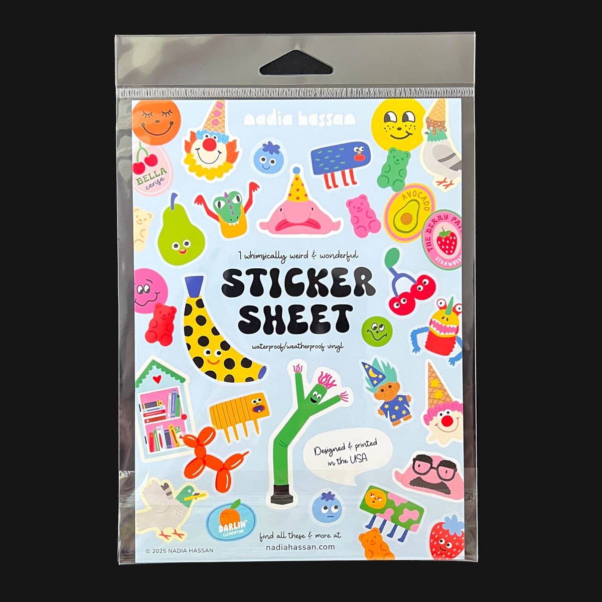 Pasta Pals 5x7 Sticker Sheet