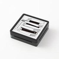 Midori Paintable Pre-Inked Stamp - Reading List
