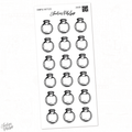 Lauren Phelps Sample Bottles deco sticker sheet
