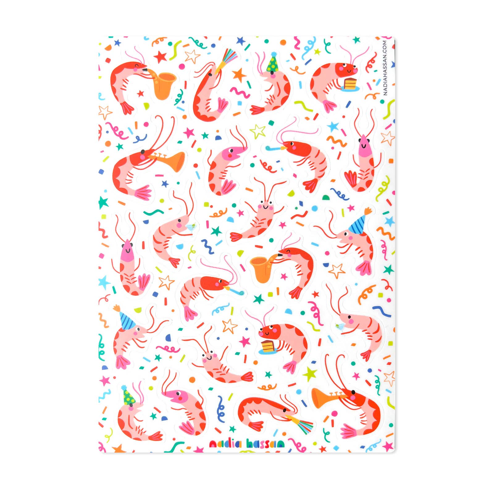 Shrimp Cocktail 5x7 Sticker Sheet