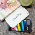12 Mini Pencils in White Card Case
