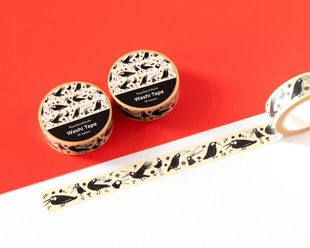 Crow Pattern Washi Tape