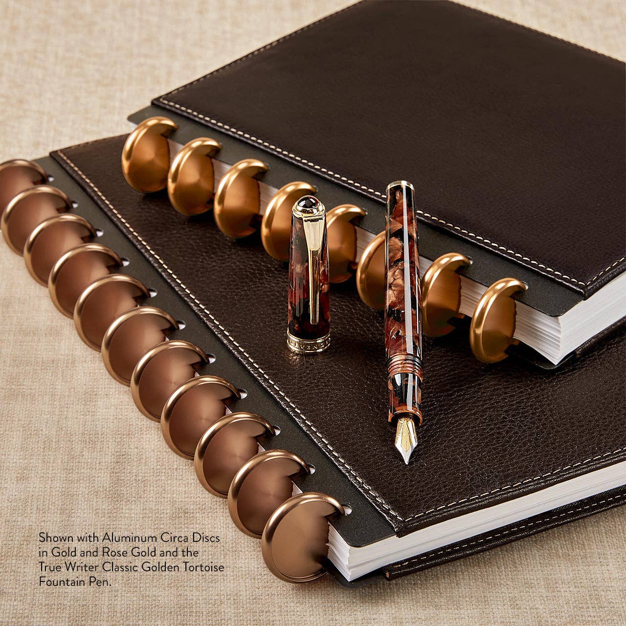 True Writer Classic Golden Dark Tortoise Fountain Pen