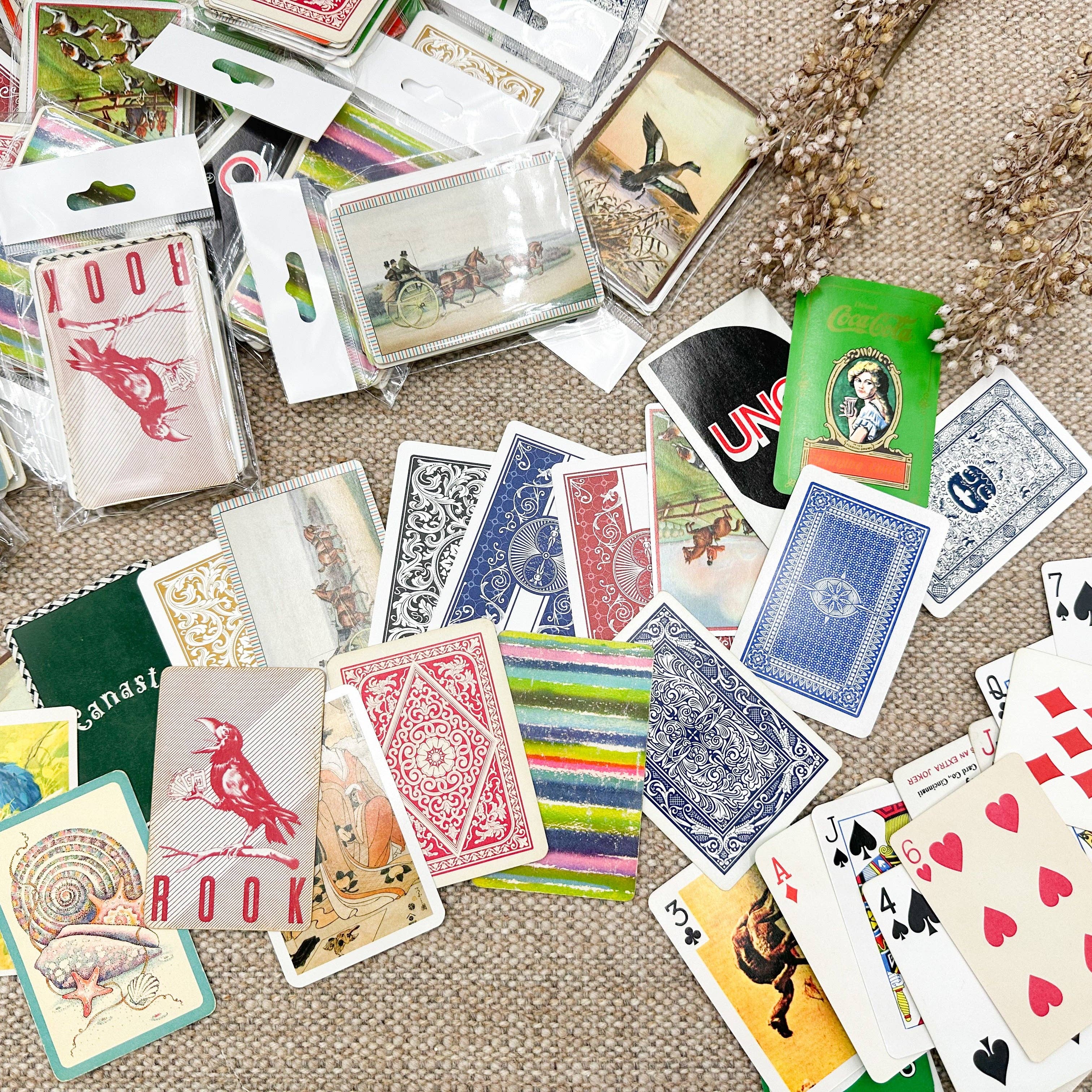 Vintage Playing Card Pack for Mixed Media Art