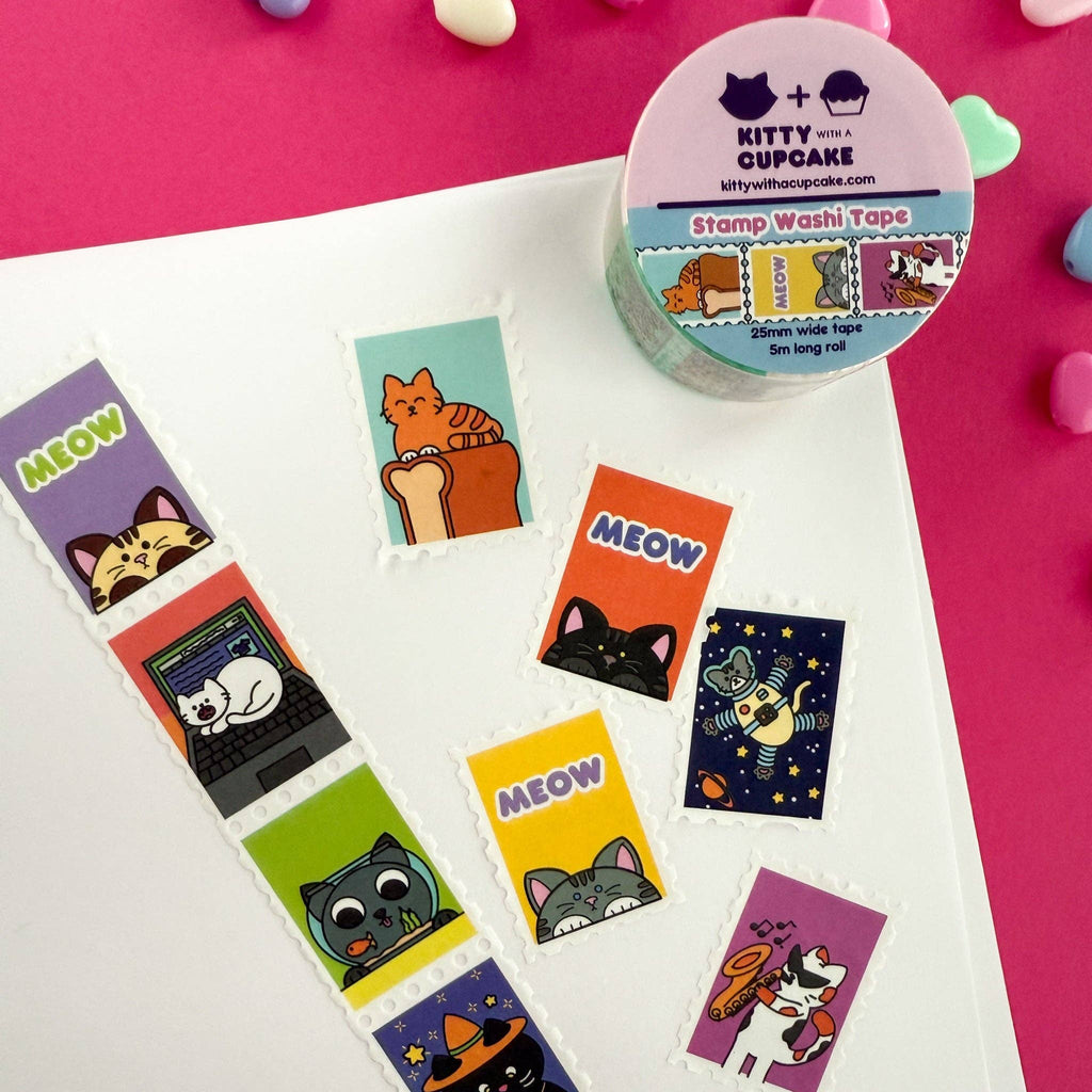 Cat Stamp Washi Tape