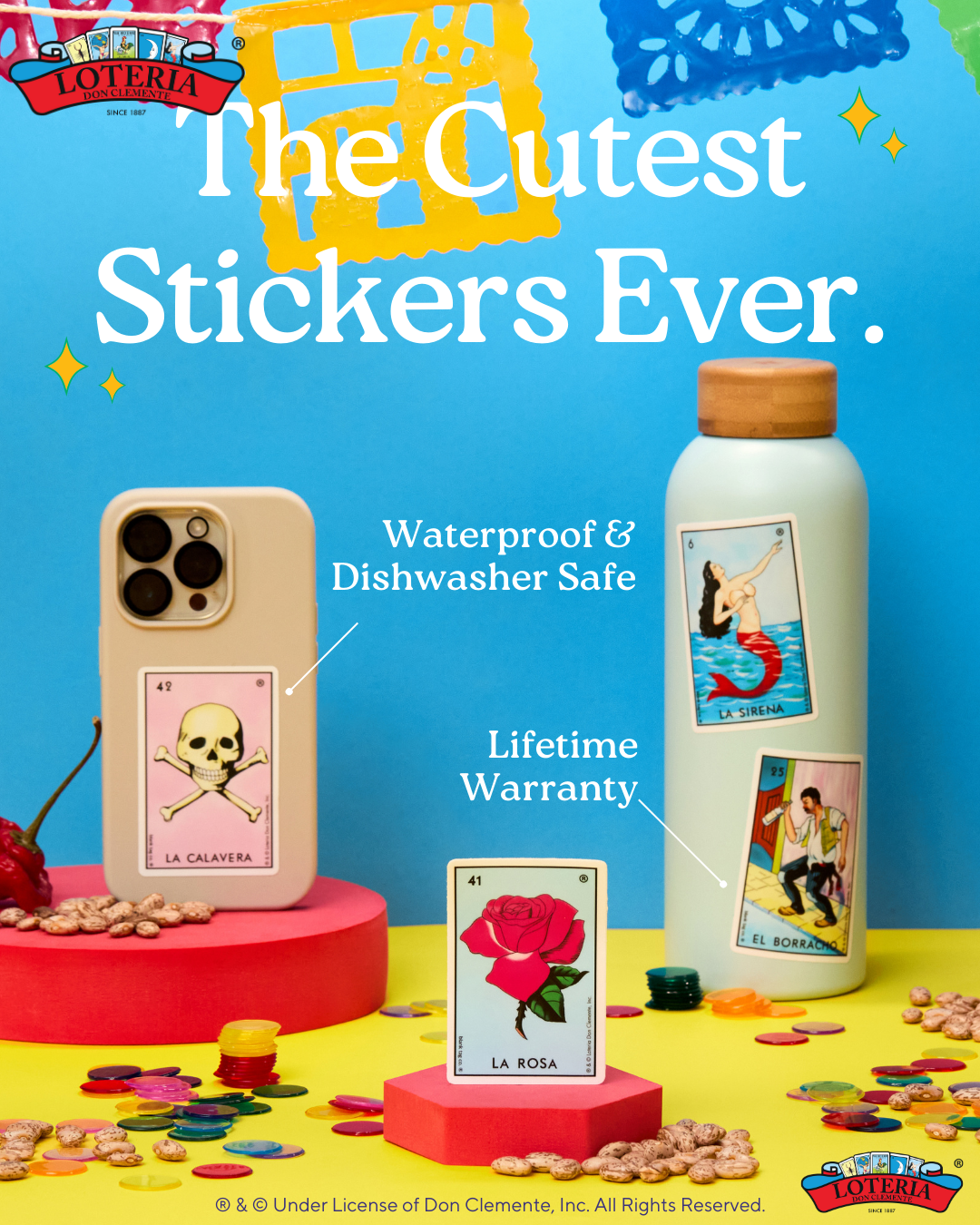 Loteria® Waterproof Sticker - El Diablito