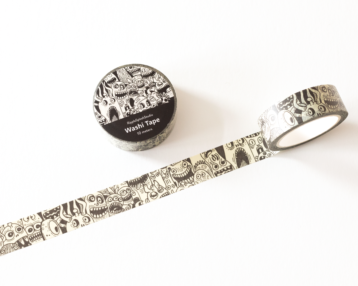 Monster Doodle Washi Tape