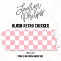 Lauren Phelps Blush Retro Checker 15mm satin washi tape