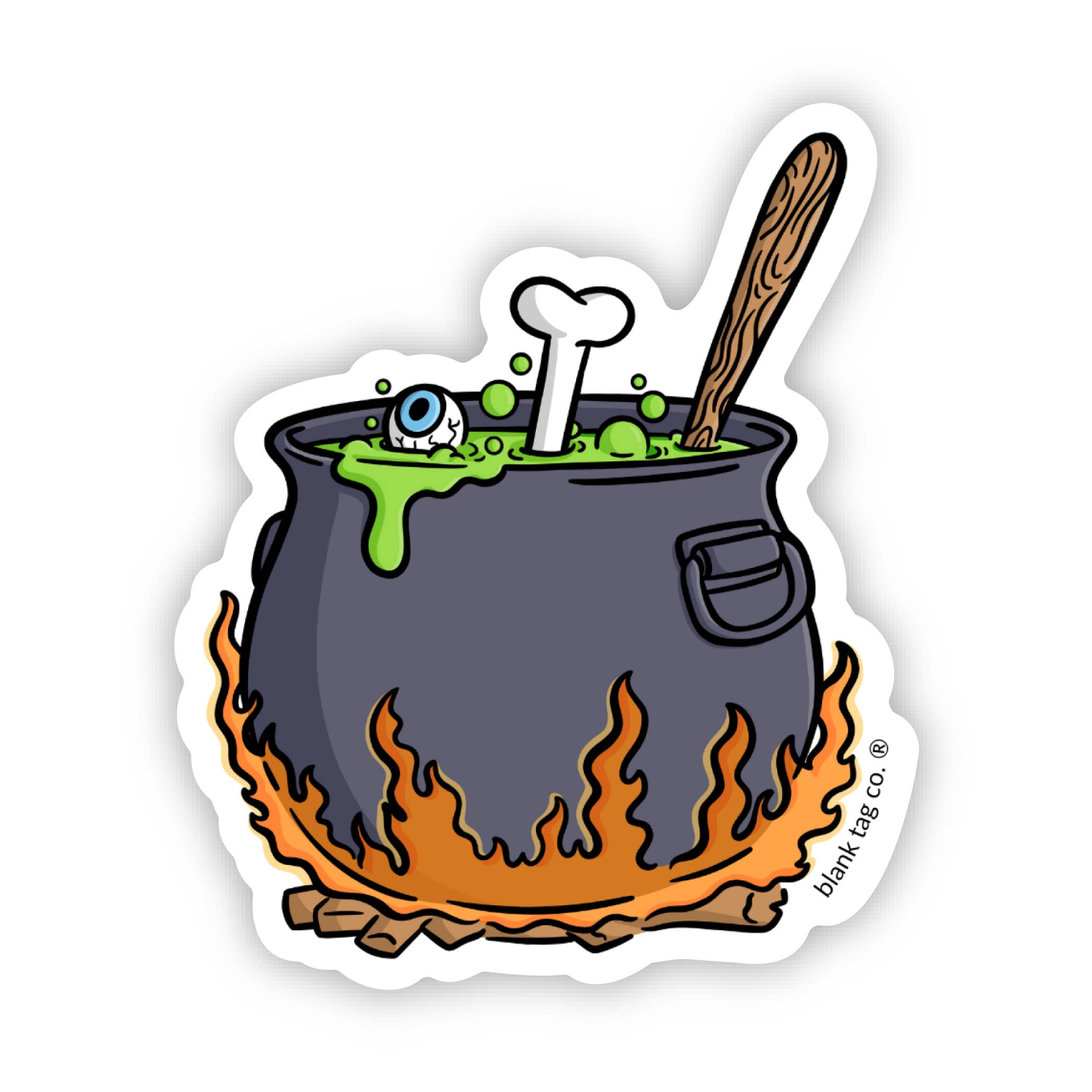 Blank Tag Co.®  Waterproof Sticker - Cauldron