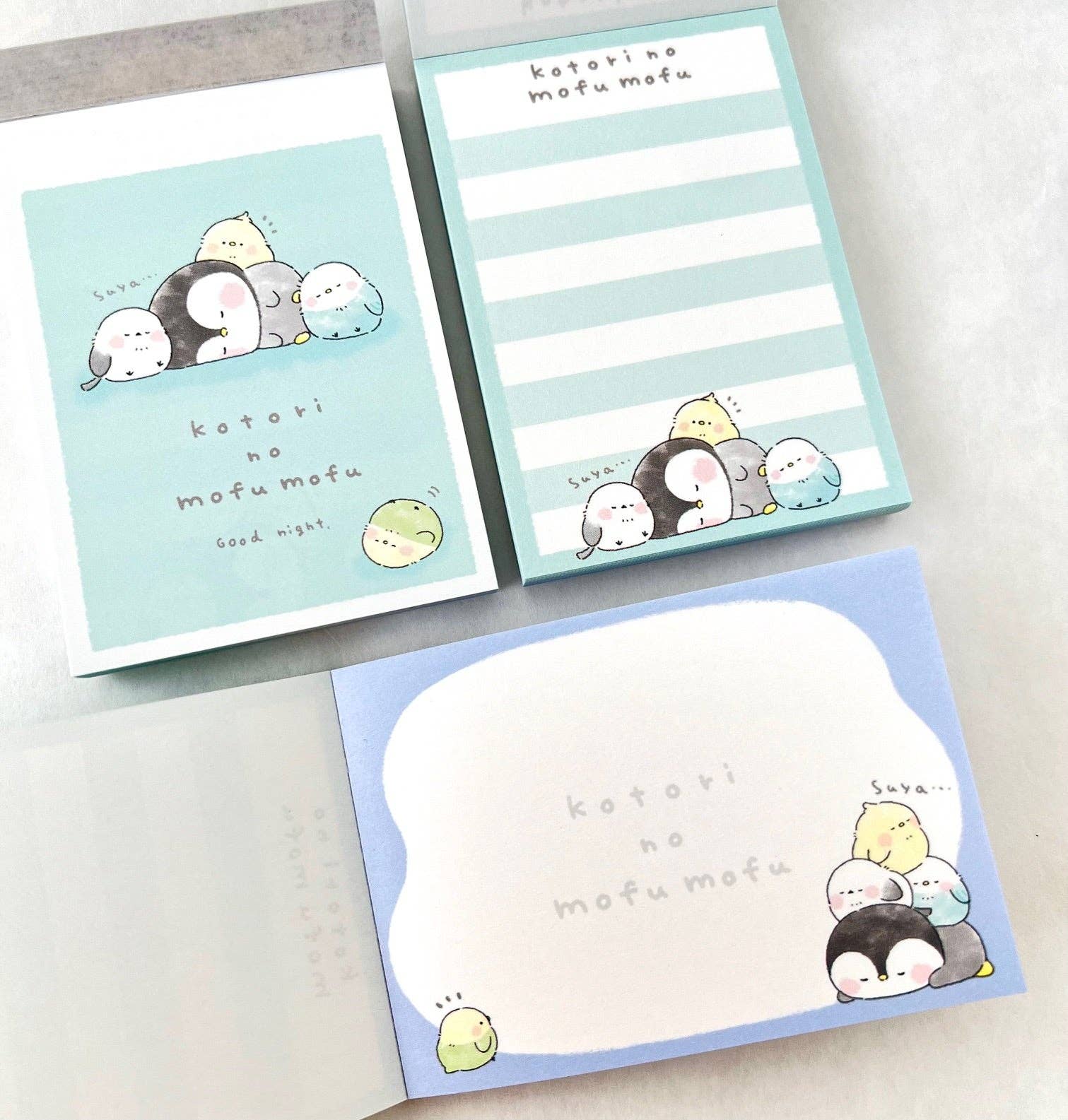 Birds kotori no mufu mofu Mini Notepad