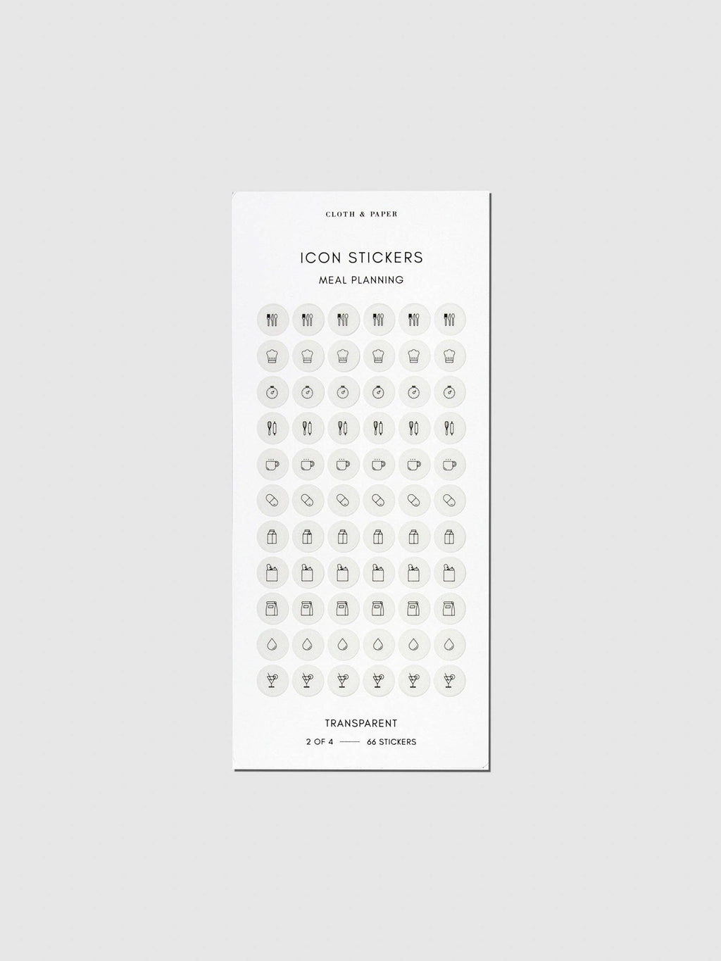 Healthy Planning Sticker Set