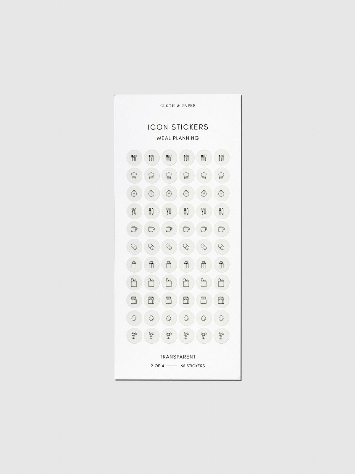 Healthy Planning Sticker Set
