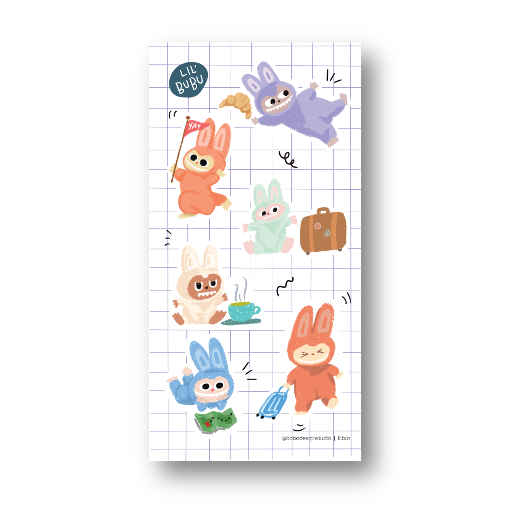Lil Bubu Monster Sticker Sheet