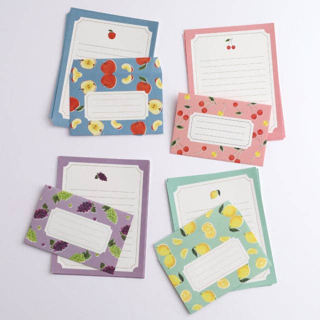Green Flash Color fruits Letter Set