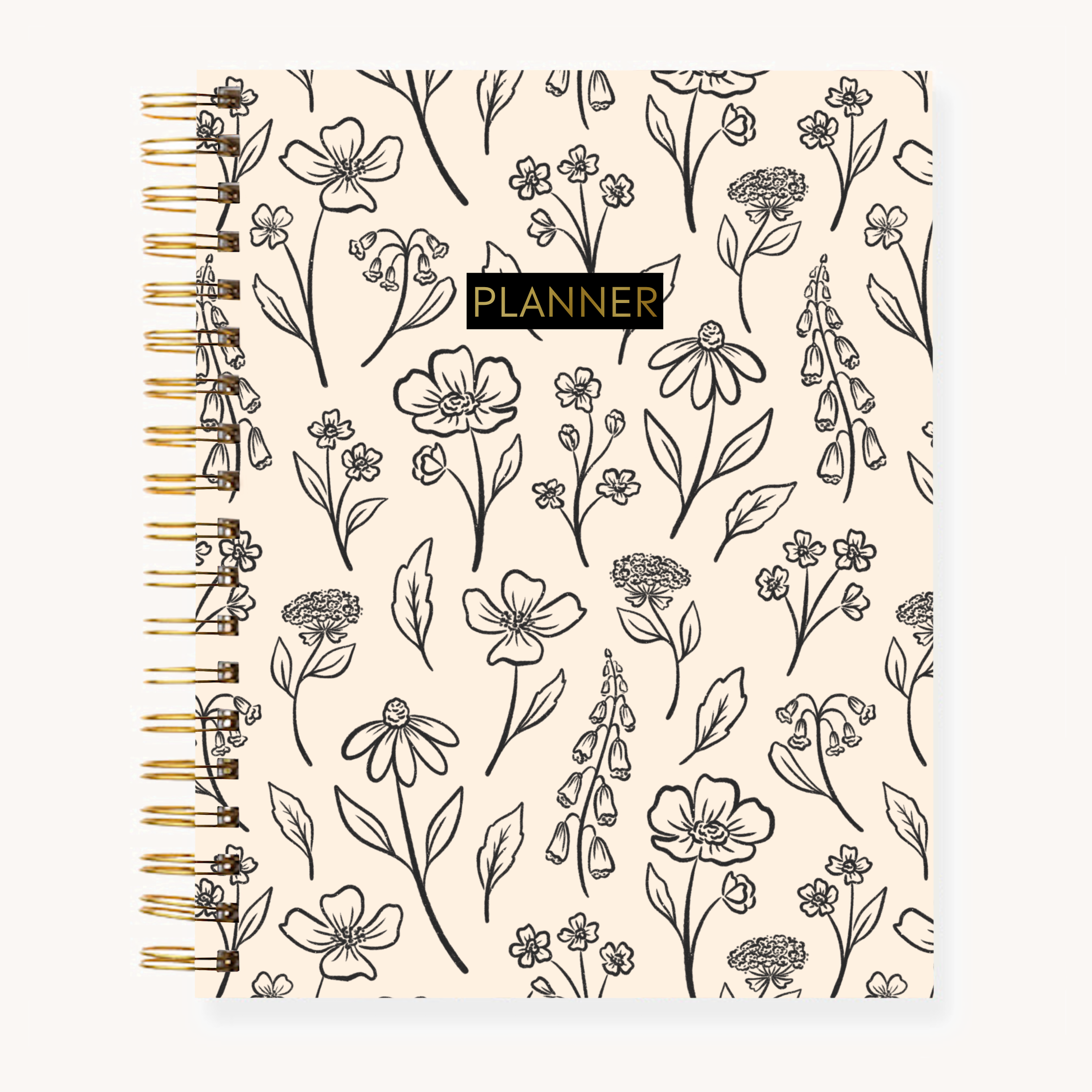 Floral Undated Planner