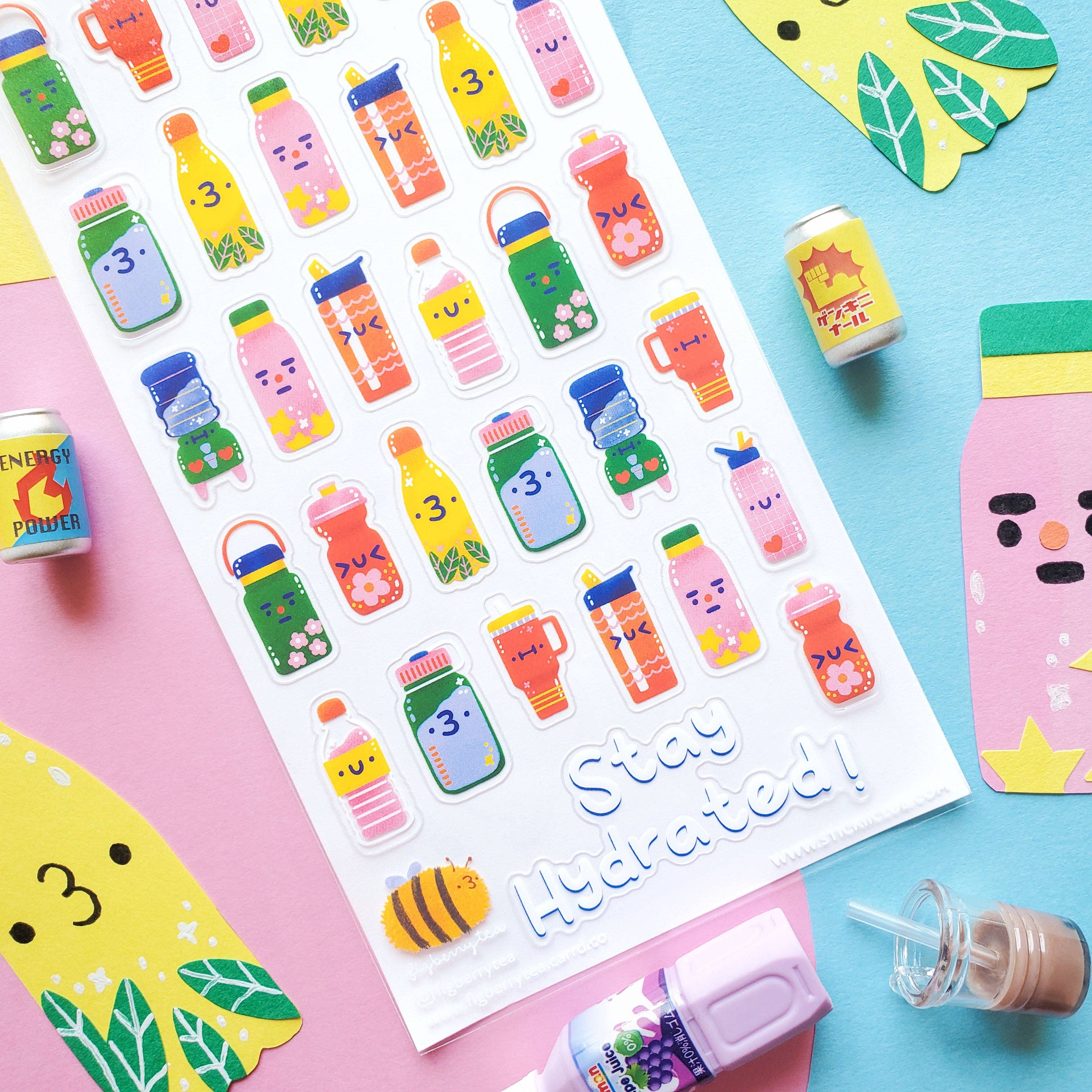 Stay Hydrated Sticker Sheet