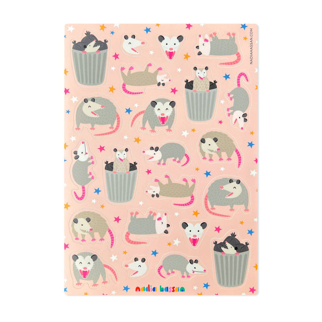 Awesome Possum 5x7 Sticker Sheet
