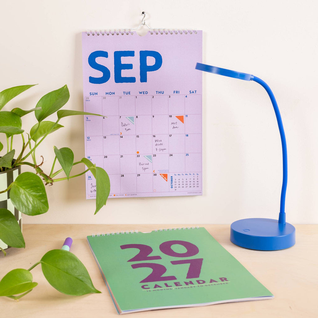 2027 Calendar | Colourburst | A4 | Sunday Start