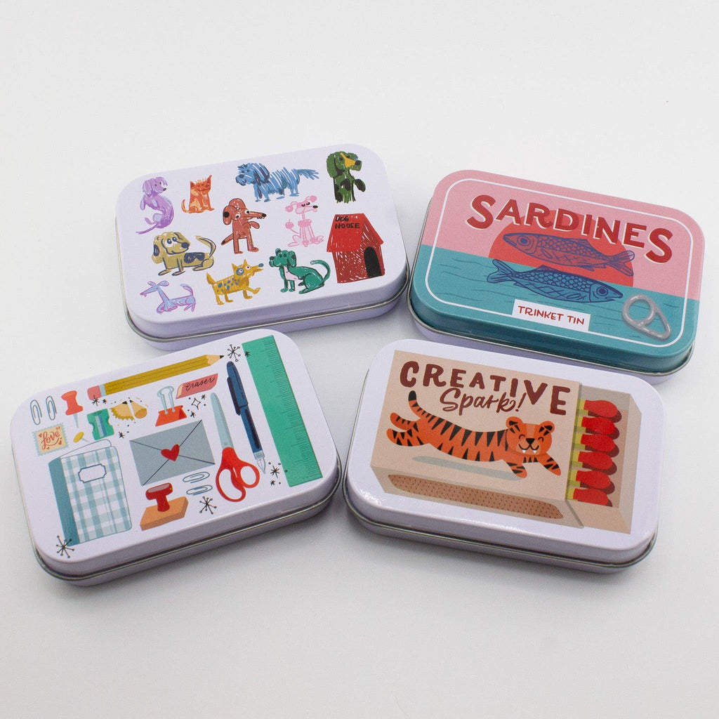 Sardine Washi Flake and Trinket Tin