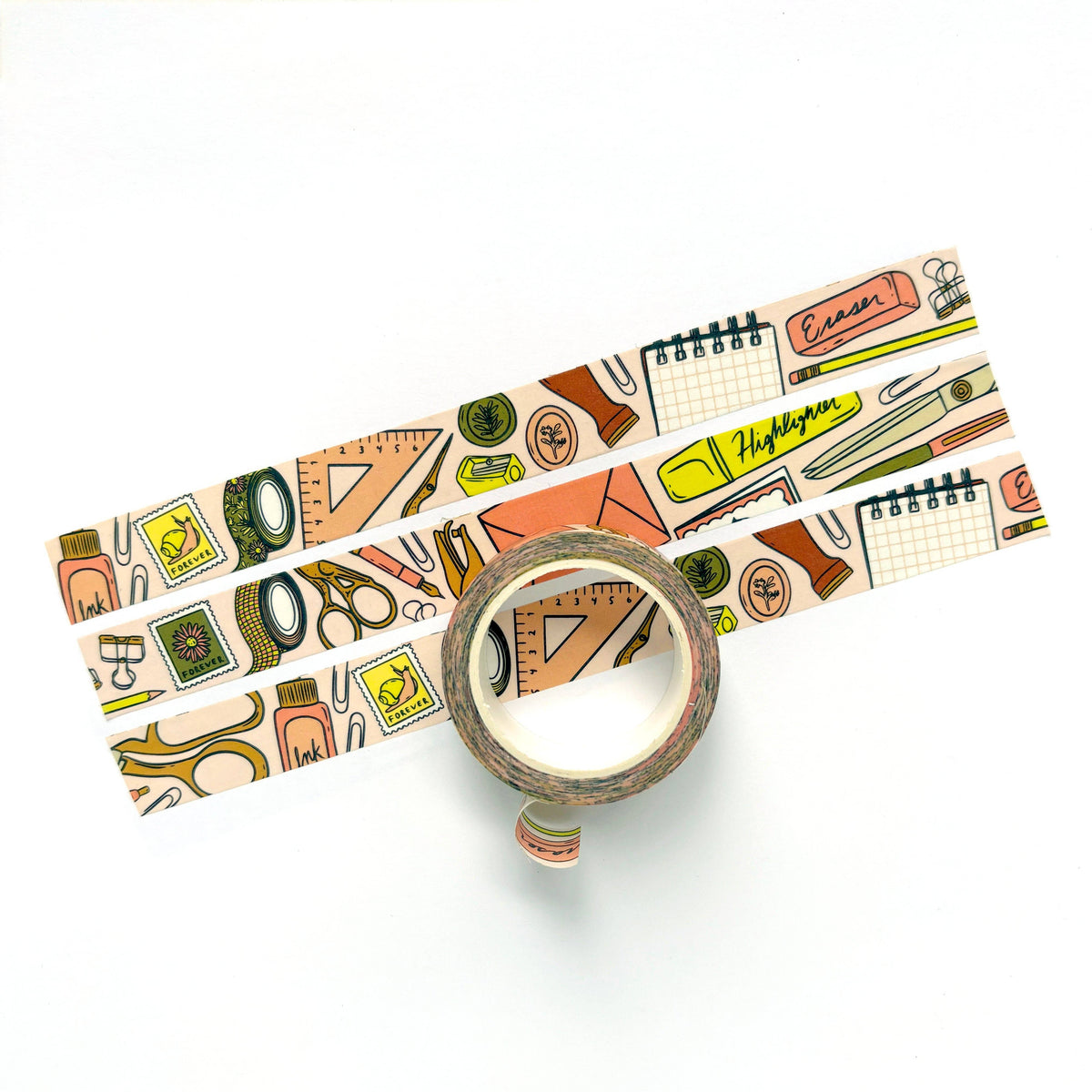 Stationery Pattern Washi Tape