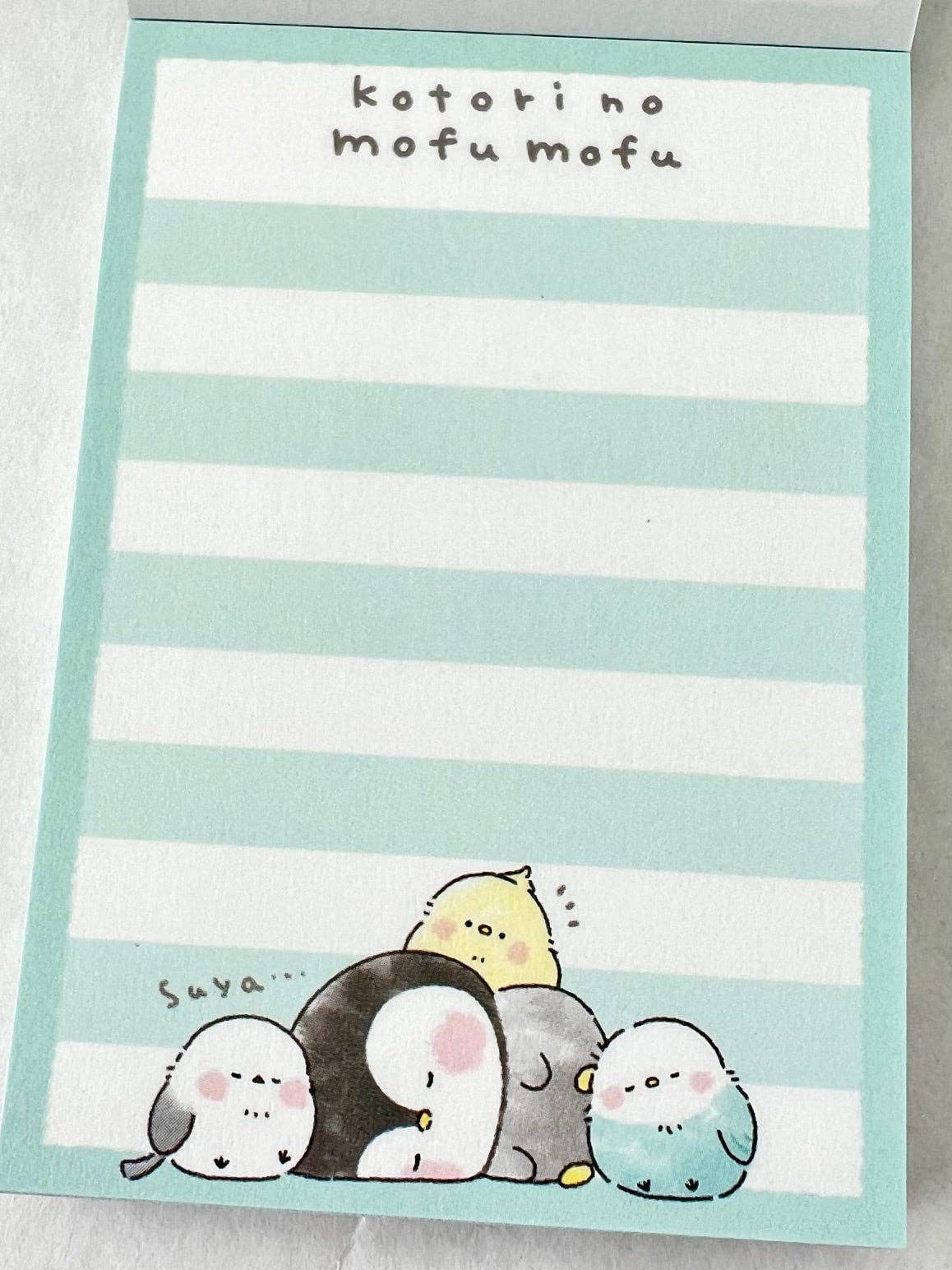 Birds kotori no mufu mofu Mini Notepad