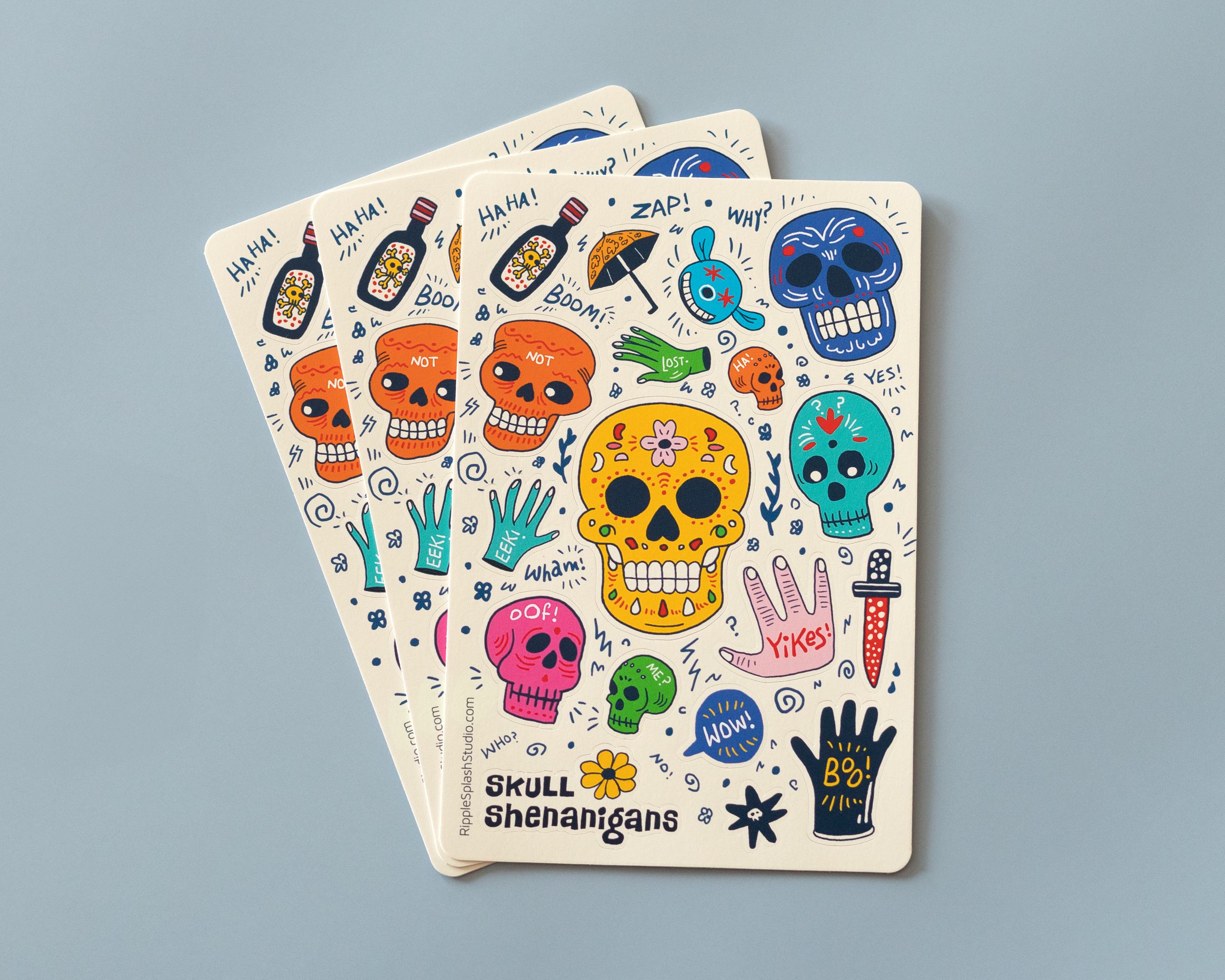 Skull Sticker Sheet
