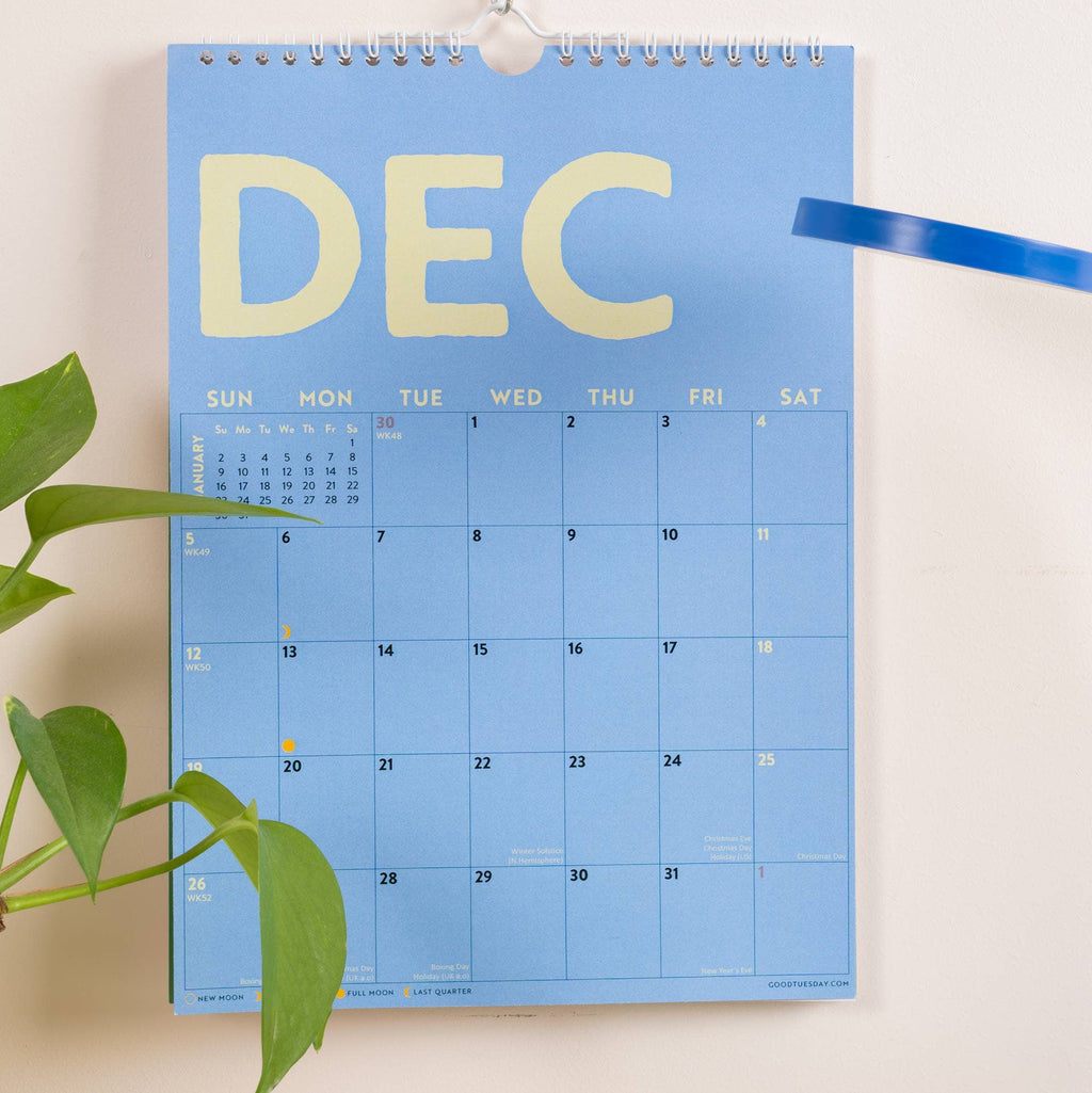 2027 Calendar | Colourburst | A4 | Sunday Start