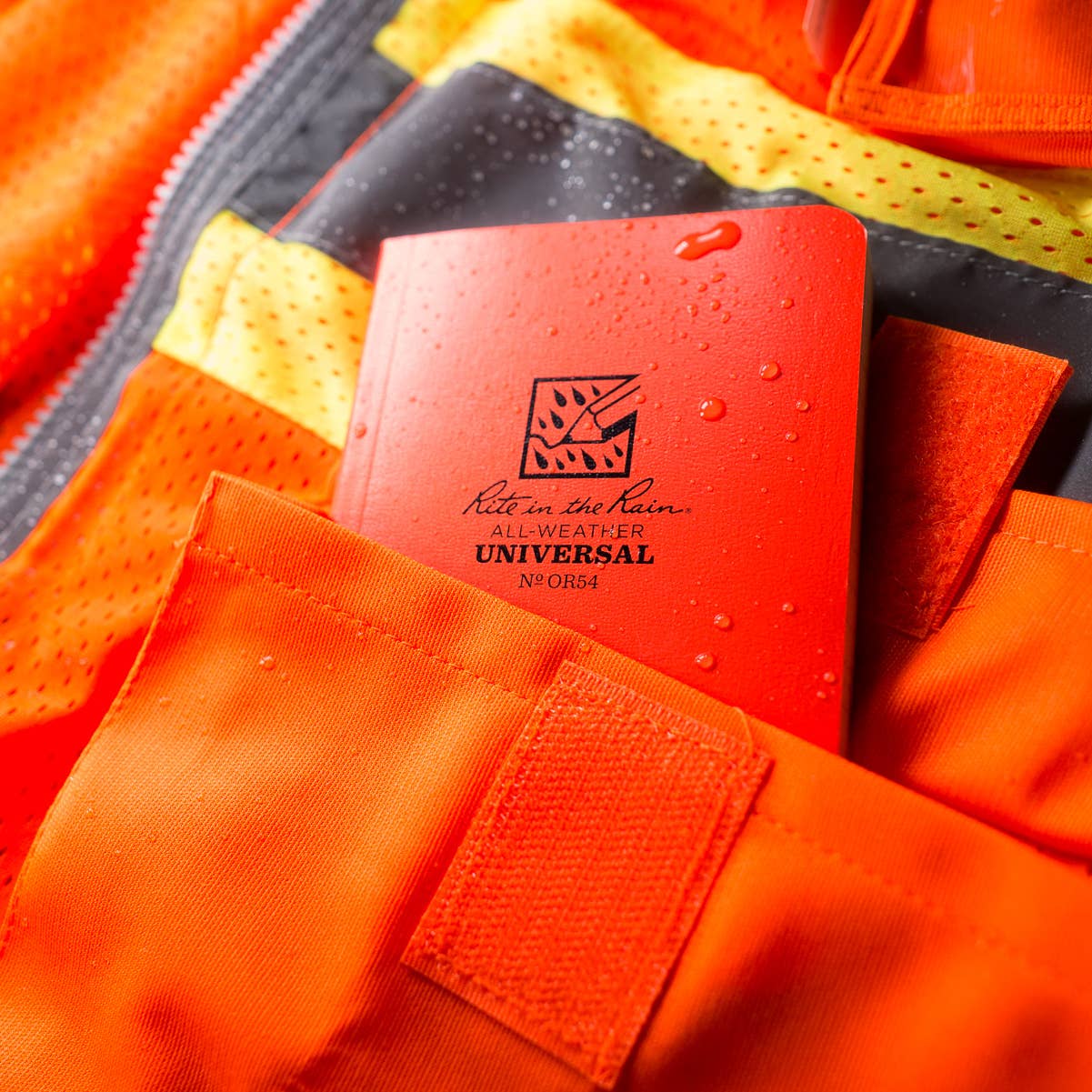 Rite in the Rain 3.5" x 5" Pocket Notebook, Orange