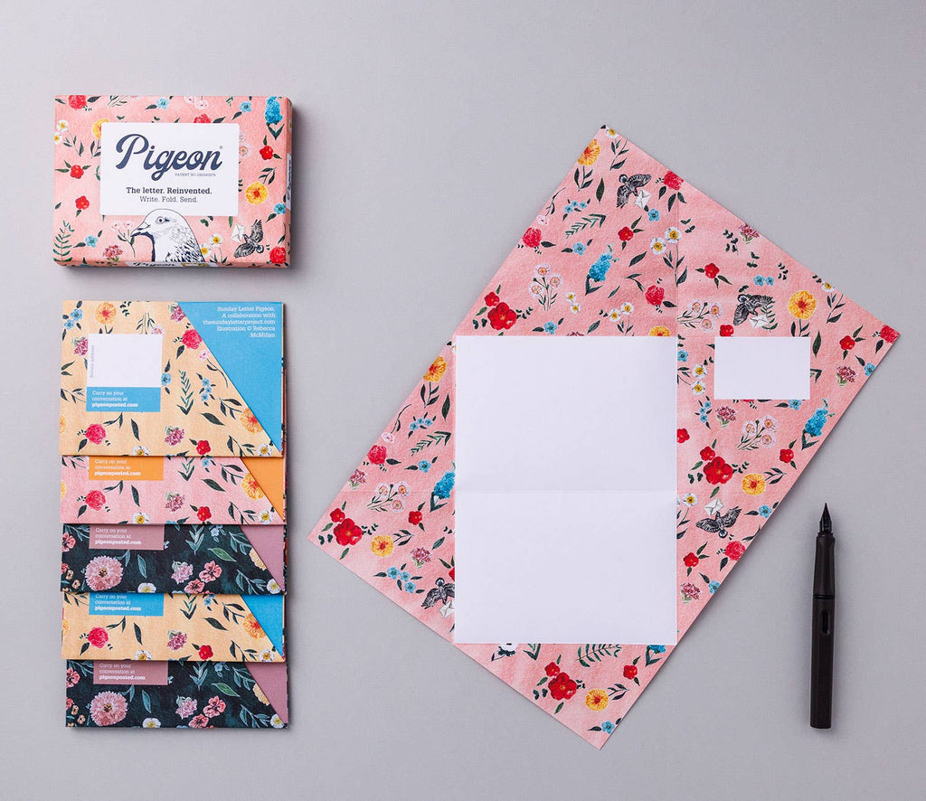Sunday Letter Pigeon, Folding Letter set, Pack of 6 (US)