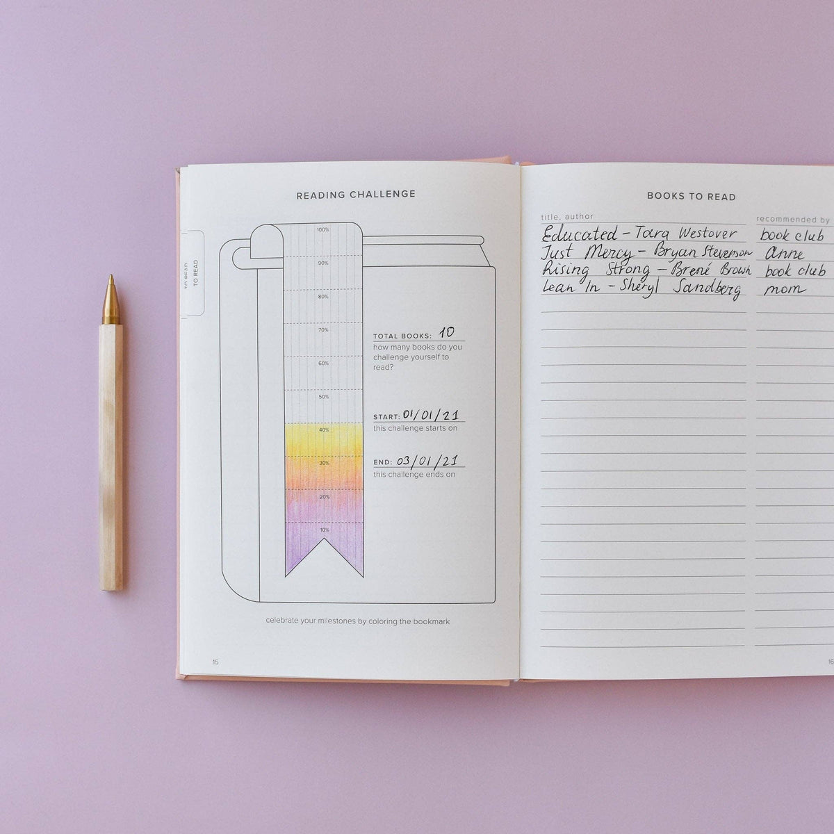 Reading Journal (Avid Reader)