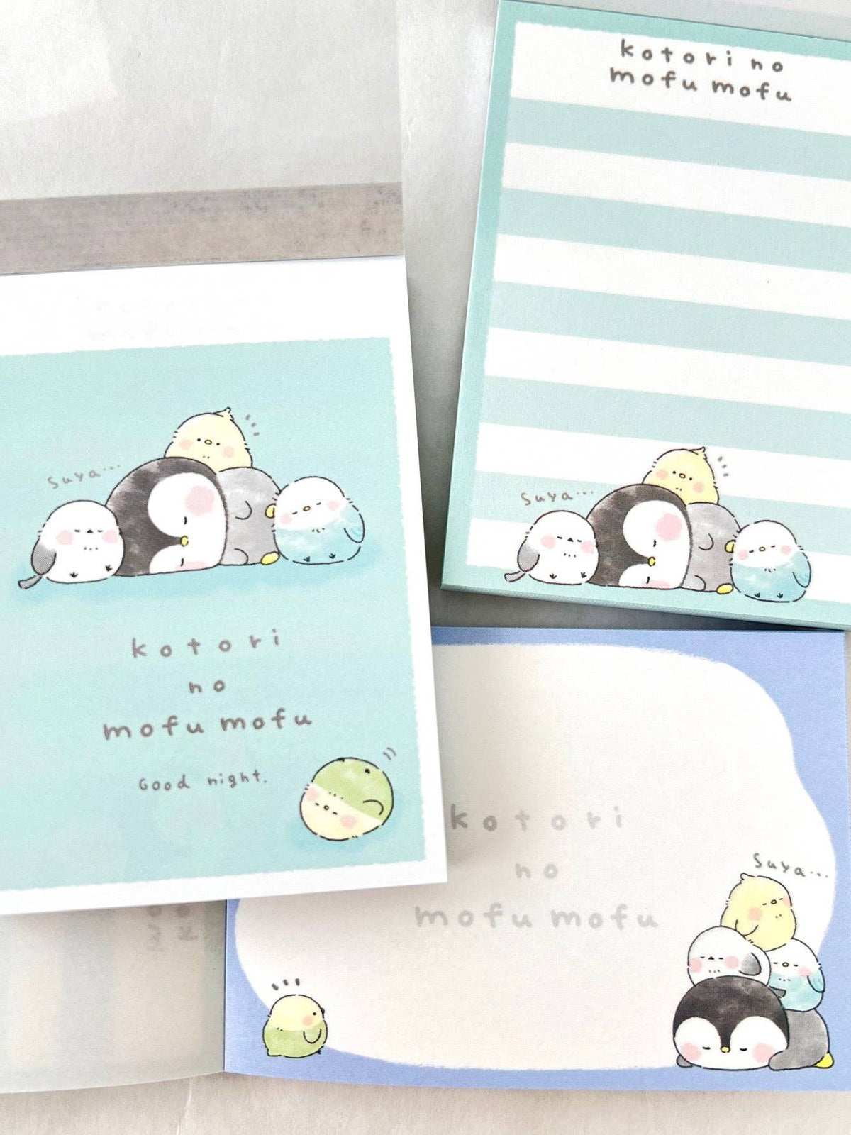Birds kotori no mufu mofu Mini Notepad