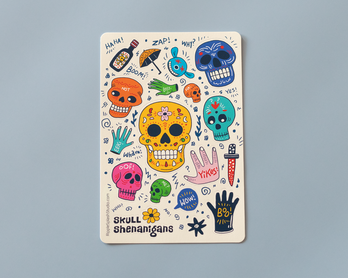 Skull Sticker Sheet