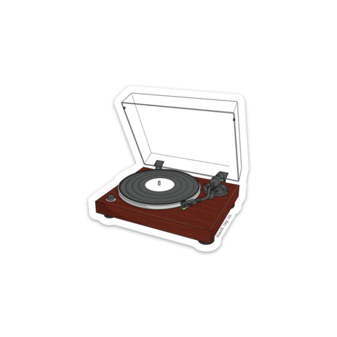 Blank Tag Co.®  Waterproof Sticker - Record Player