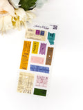 Lauren Phelps Tickets deco sticker sheet