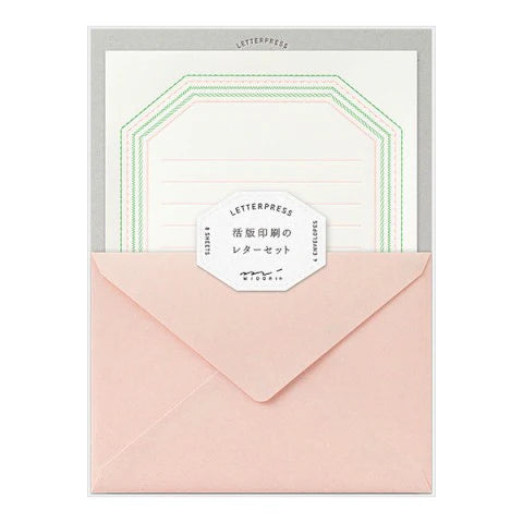 Letterpress Letter Set - Pink